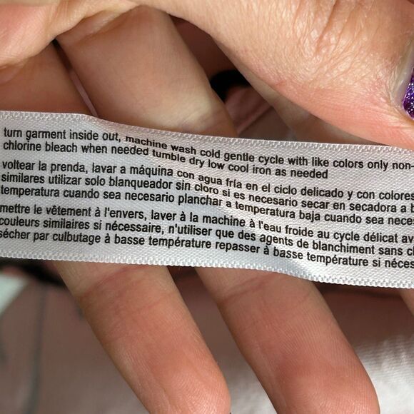 Eloquii Pink Button Down Top Long Sleeve Shirt Abstract Squiggle Print Plus 22 - Picture 13 of 15